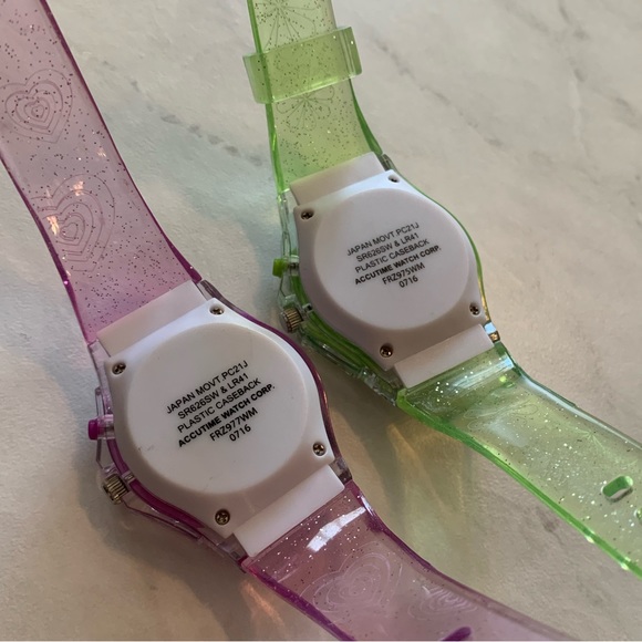 Pair of 2 - Festival 90s Inspired Jelly Watches - Picture 5 of 5